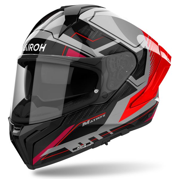 Casque Integral Airoh Matryx Rocket Red Fluo Casque Integral Airoh Matryx Rocket Red Fluo
