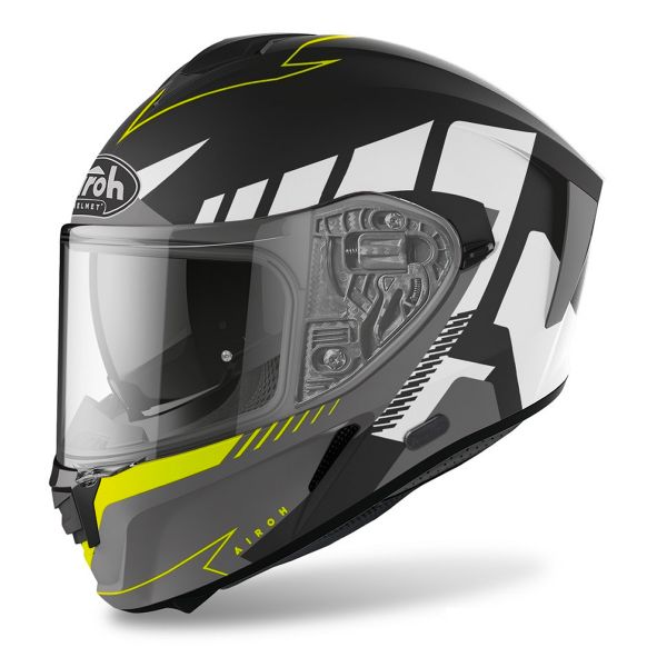 Airoh Casque Intégral Moto Airoh SPARK Rise Black Rouge Helmet Casque 