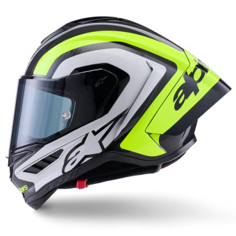 Alpinestars Supertech R10 Arius Black Silver Yellow Fluo Glossy