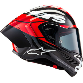 Alpinestars Supertech R10 Element Black Carbon Bright Red White