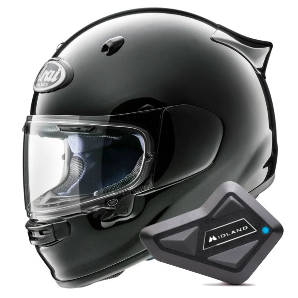 Casque Integral Arai Quantic Diamond Black + Kit Bluetooth BT Mini Casque Integral Arai Quantic Diamond Black + Kit Bluetooth BT Mini