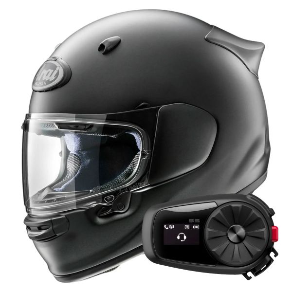 Casque Integral Arai Quantic Frost Black + Kit Bluetooth 5S Solo Casque Integral Arai Quantic Frost Black + Kit Bluetooth 5S Solo