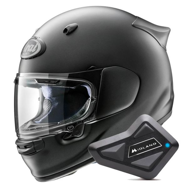 Casque Integral Arai Quantic Frost Black + Kit Bluetooth BT Mini Casque Integral Arai Quantic Frost Black + Kit Bluetooth BT Mini