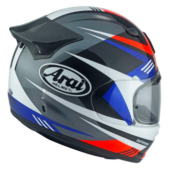 Arai Quantic Mark Red Blue Black + Kit Bluetooth Lokui K30