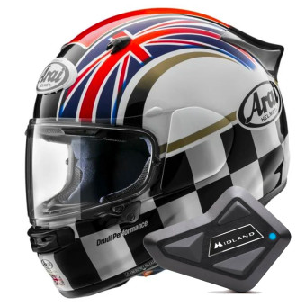 Casque Integral Arai Quantic Podium + Kit Bluetooth BT Mini