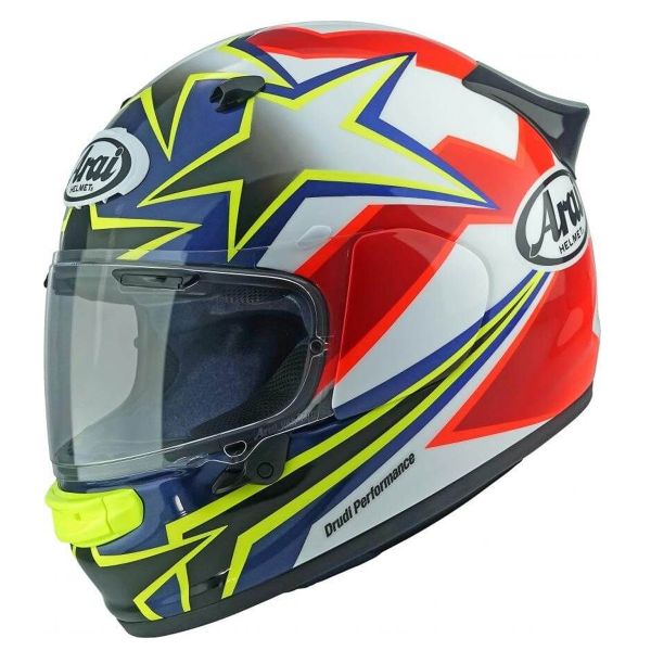 Casque Integral Arai Quantic Star & Stripes Red Blue Yellow White Casque Integral Arai Quantic Star & Stripes Red Blue Yellow White