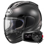 Casque Integral Arai RX-7V Evo Diamond Black + Kit Bluetooth 5S Solo