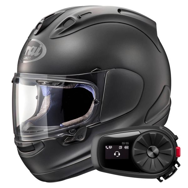 Casque Integral Arai RX-7V Evo Frost Black + Kit Bluetooth 5S Solo Casque Integral Arai RX-7V Evo Frost Black + Kit Bluetooth 5S Solo