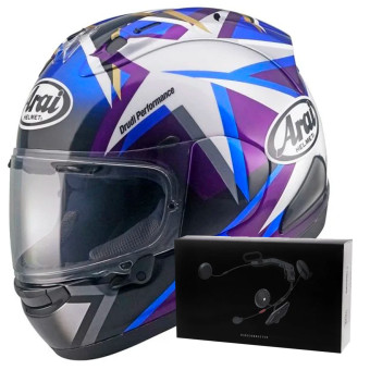 Casque Integral Arai RX-7V Evo Maverick Stars Replica + Kit bluetooth ACS10 Casque Integral Arai RX-7V Evo Maverick Stars Replica + Kit bluetooth ACS10