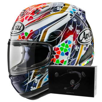 Casque Integral Arai RX-7V Evo Nakagami GP2 + Kit bluetooth ACS10