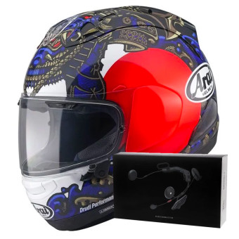 Casque Integral Arai RX-7V Evo Samurai + Kit bluetooth ACS10