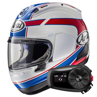 Casque Integral Arai RX-7V Evo Schwantz + Kit Bluetooth 5S Solo