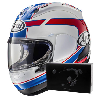 Casque Integral Arai RX-7V Evo Schwantz + Kit bluetooth ACS10