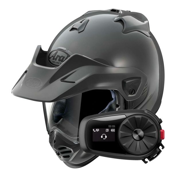 Casque Integral Arai Tour-X5 Adventure Grey + Kit Bluetooth 5S Solo Casque Integral Arai Tour-X5 Adventure Grey + Kit Bluetooth 5S Solo
