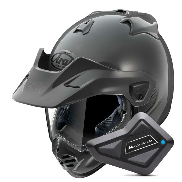 Casque Integral Arai Tour-X5 Adventure Grey + Kit Bluetooth BT Mini