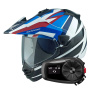 Casque Integral Arai Tour-X5 Africa Twin Blue White Black + Kit Bluetooth 5S Solo