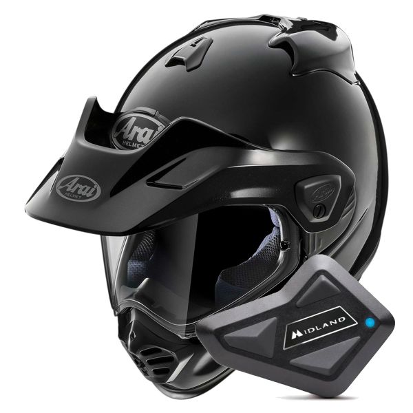 Casque Integral Arai Tour-X5 Diamond Black + Kit Bluetooth BT Mini