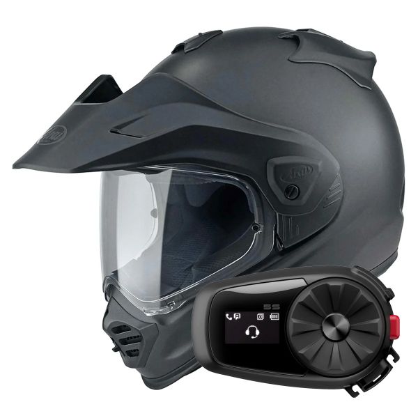 Casque Integral Arai Tour-X5 Frost Black + Kit Bluetooth 5S Solo Casque Integral Arai Tour-X5 Frost Black + Kit Bluetooth 5S Solo