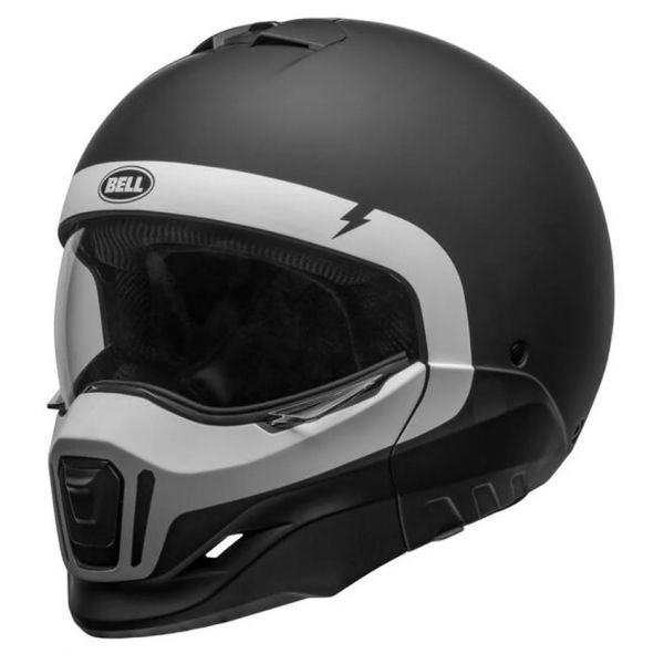 Casque Transformable Bell Broozer Cranium Matt Black White