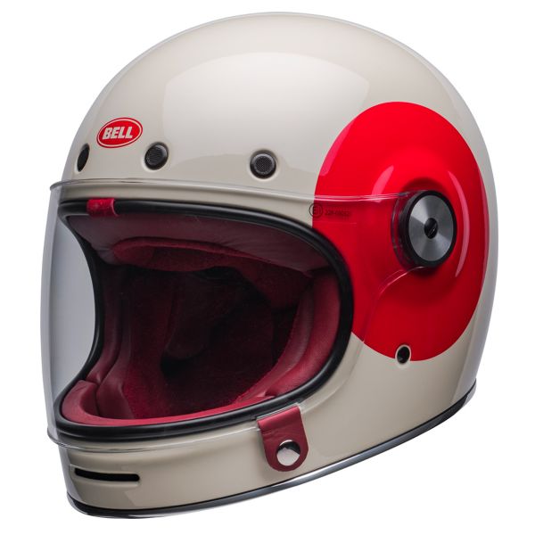 Casque Integral Bell Bullitt TT Vintage White Oxblood