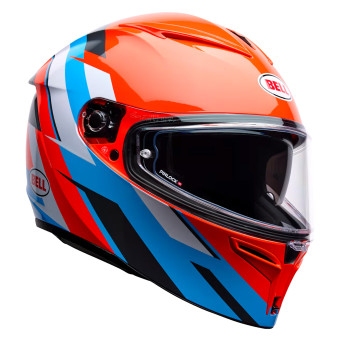Casque Integral Bell Lithium Nova Orange Blue Casque Integral Bell Lithium Nova Orange Blue