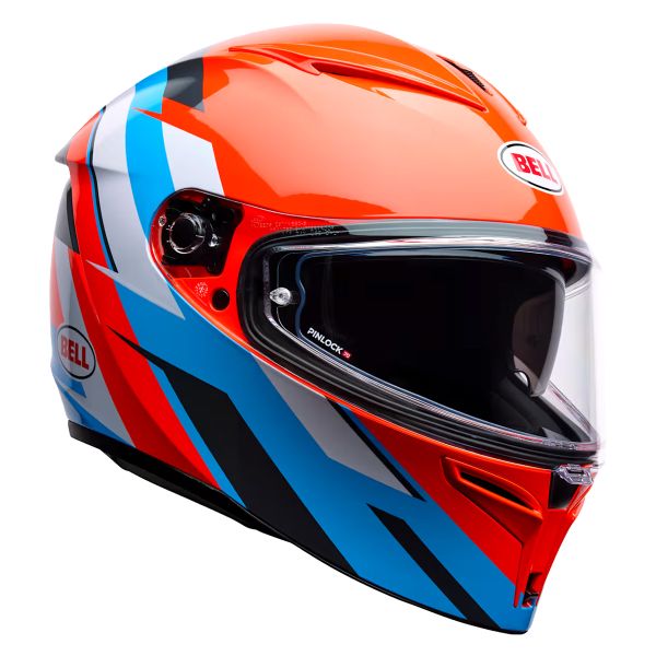 Casque Integral Bell Lithium Nova Orange Blue