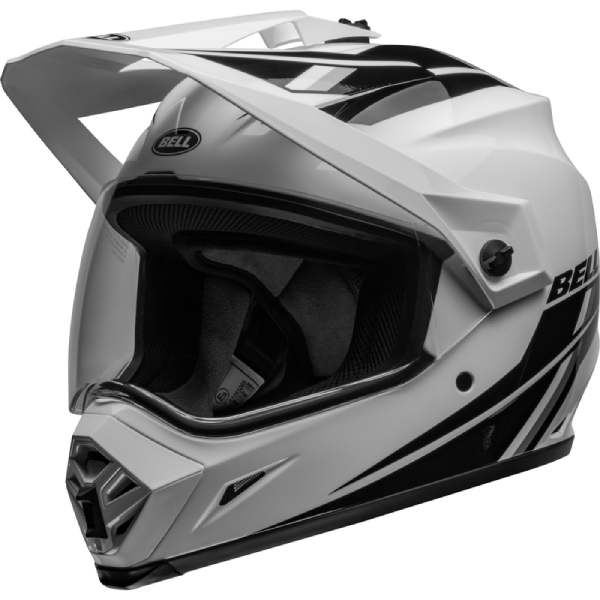 Casque Integral Bell MX-9 Adventure Mips Alpine Gloss White Black Casque Integral Bell MX-9 Adventure Mips Alpine Gloss White Black