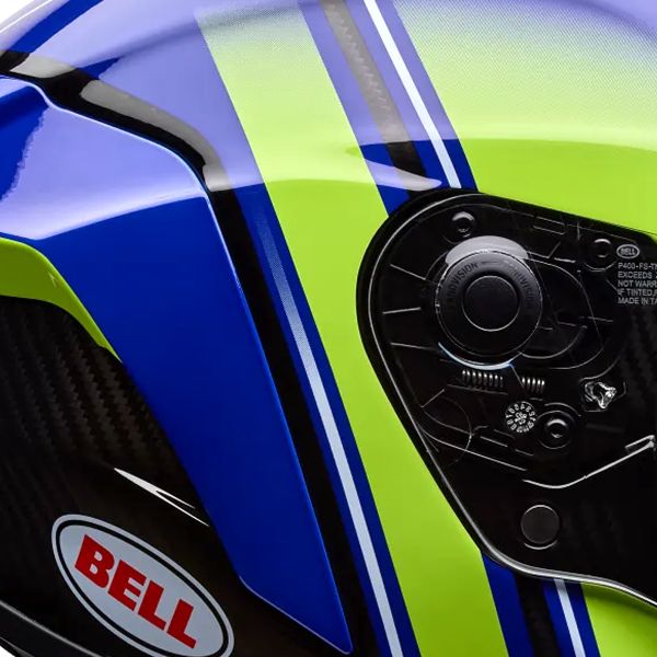 Bell Racestar Dlx Flex Grid Blue Yellow