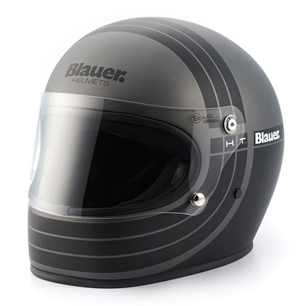 Casque Integral Blauer 80'S 06 Titanium Black Matt