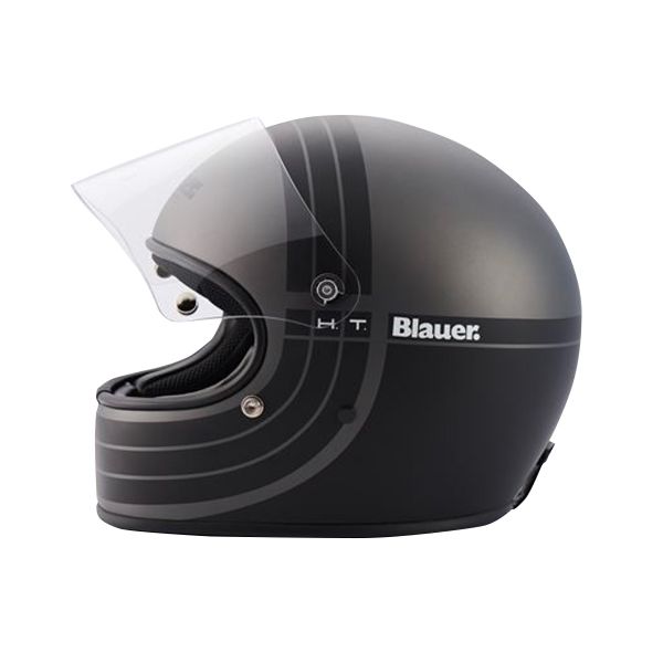 Casque Integral Blauer Vintage 80's Titane Matt Black