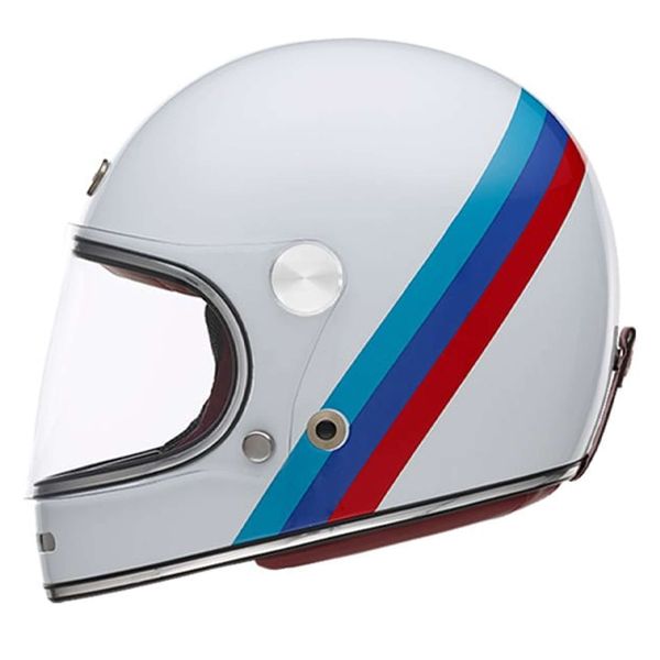 Casque Integral Exklusiv Duke 2 Nation White Blue Red