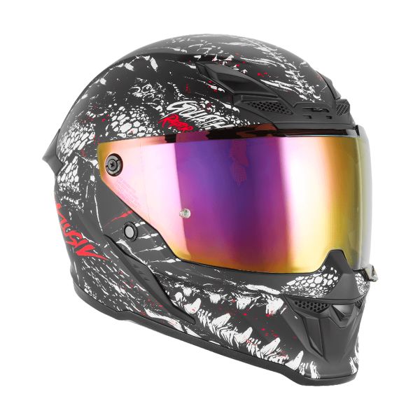 Casque Integral Exklusiv Goliath Raptor Mat Black Red