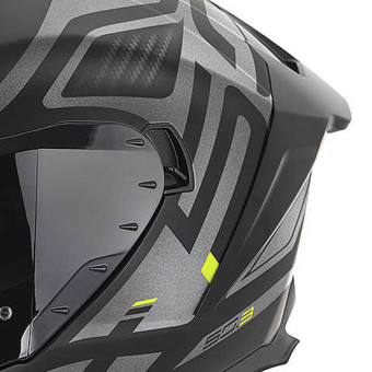 Givi 50.3 Quasar Matt Black Titanium Yellow