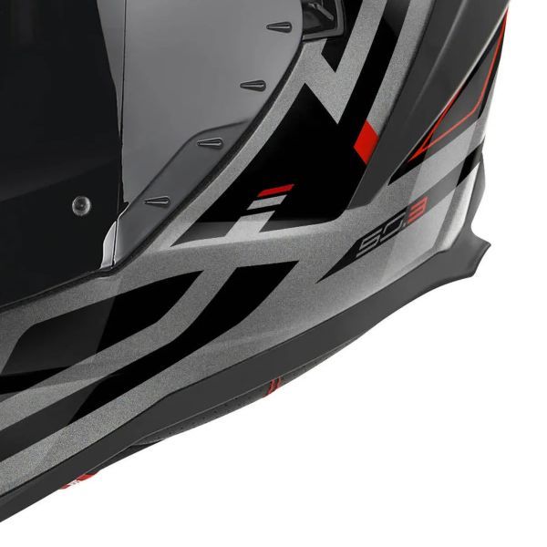 Givi 50.3 Quasar Titanium Red Black