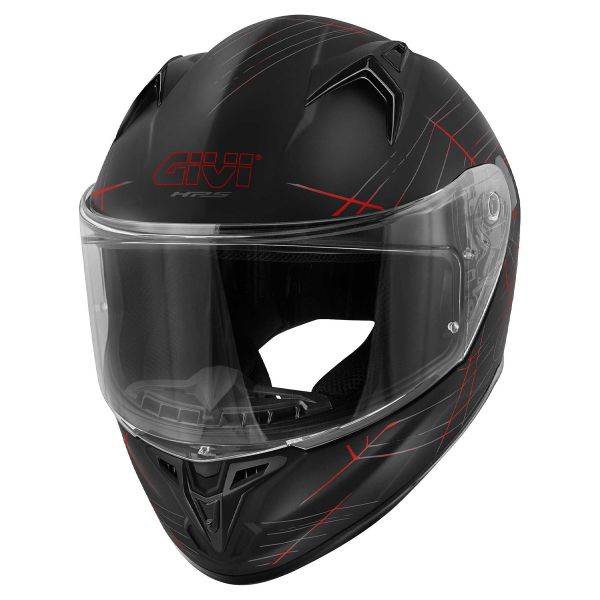 Casque Integral Givi 50.7  Phobia Matt Black Red