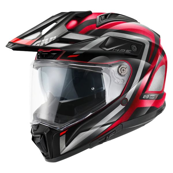 Casque Integral Givi 80.1 Fiber Apex Burgundy Black Titanium Red