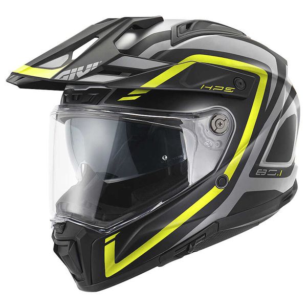 Casque Integral Givi 80.1 Fiber Apex Matt Grey Black Yellow