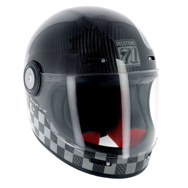 Casque Integral Helstons Course Black White Casque Integral Helstons Course Black White