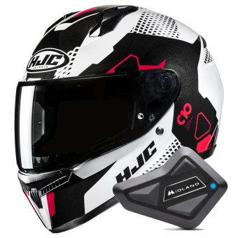 Casque Integral HJC C10 Aspa MC1 + Kit Bluetooth BT Mini