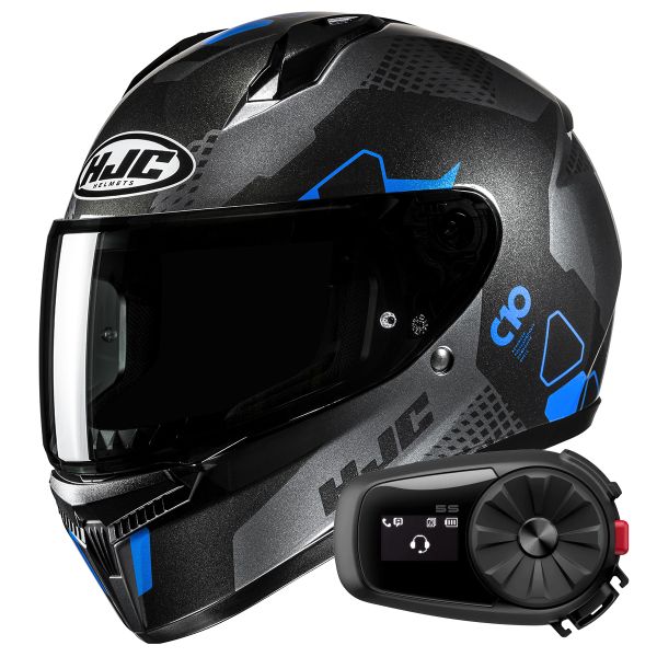 Casque Integral HJC C10 Aspa MC2 + Kit Bluetooth 5S