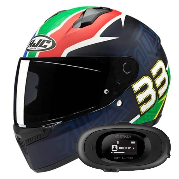 Casque Integral HJC C10 Brad Binder 33 + Kit bluetooth 5R Lite