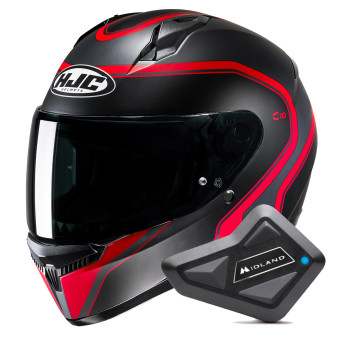 Casque Integral HJC C10 Elie MC1SF + Kit Bluetooth BT Mini Casque Integral HJC C10 Elie MC1SF + Kit Bluetooth BT Mini