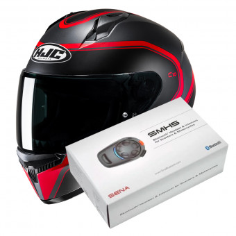 Casque Integral HJC C10 Elie MC1SF + Kit Bluetooth SMH5 Solo