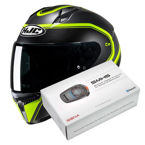 Casque Integral HJC C10 Elie MC3HSF + Kit Bluetooth SMH5 Solo