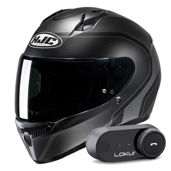 Casque Integral HJC C10 Elie MC5SF + Kit Bluetooth Lokui K30 Casque Integral HJC C10 Elie MC5SF + Kit Bluetooth Lokui K30