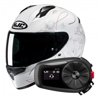 Casque Integral HJC C10 Epik MC8 + Kit Bluetooth 5S