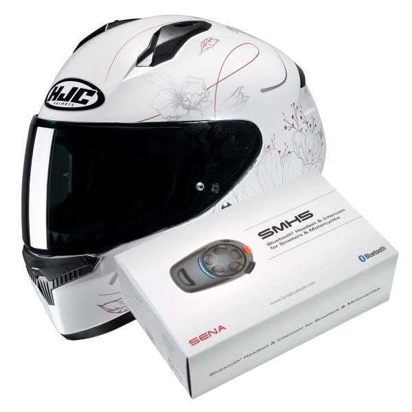 Casque Integral HJC C10 Epik MC8 + Kit Bluetooth SMH5 Solo Casque Integral HJC C10 Epik MC8 + Kit Bluetooth SMH5 Solo