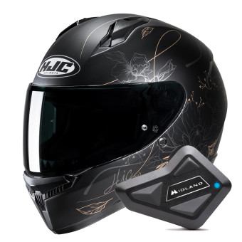 Casque Integral HJC C10 Epik MC9SF + Kit Bluetooth BT Mini