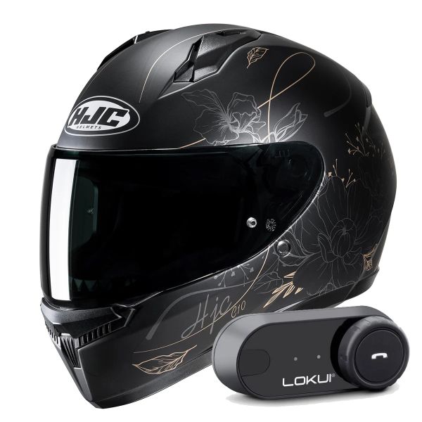 Casque Integral HJC C10 Epik MC9SF + Kit Bluetooth Lokui K30