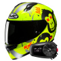 Casque Integral HJC C10 Geti MC3HSF + Kit Bluetooth 5S Solo